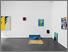 [thumbnail of Installation shot including Painting by Gary Simmonds Bluegreen]