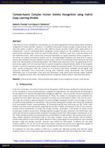 Context-aware complex human activity recognition using hybrid deep ...