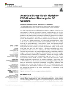 Analytical Stress-Strain Model for FRP-Confined Rectangular RC Columns ...